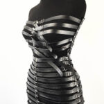 FIBBIA Buckle Belts Dress in Black - Image 7