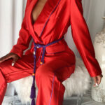 CANAL Satin Blazer & Pants Matching Set - Image 8