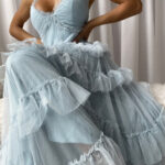 NILA Tulle Maxi Dress in Columbia - Image 4