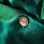LAPELE Velvet Blazer Dress in Green - Image 11