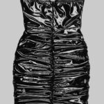 VETTA Ruched Mini Dress - Image 4