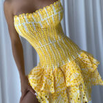 POETTE Mini Dress in Yellow