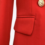 Double Breasted Red Blazer - Image 7