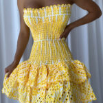 POETTE Mini Dress in Yellow - Image 3