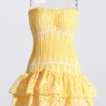 POETTE Mini Dress in Yellow - Image 4