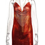 MAGLIA Backless Chainmail Mini Dress - Image 10