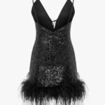 NIKA Sequin Mini Dress in Black - Image 7