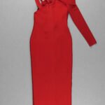 BRIGHTON Slit Dress in Red - Image 10