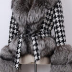 Faux Fur Houndstooth Jacket - Image 20