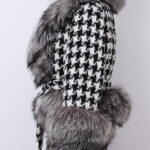 Faux Fur Houndstooth Jacket - Image 26