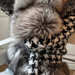 Faux Fur Houndstooth Jacket - Image 5