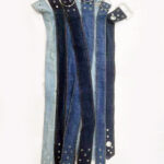 FIBIA Belts Denim Mini Skirt - Image 12