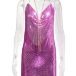 MAGLIA Backless Chainmail Mini Dress - Image 14