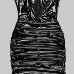 VETTA Ruched Mini Dress - Image 3