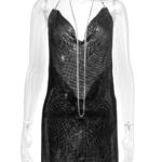 MAGLIA Backless Chainmail Mini Dress - Image 18