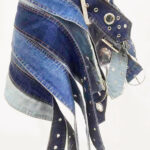 FIBIA Belts Denim Mini Skirt - Image 7