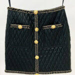 CATENA Leather Chain Mini Skirt - Image 6