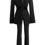 COUPERA Cut-out Blazer & Pants Set in Black - Image 3