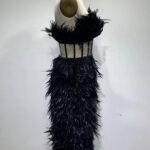 CELLAV Strapless Feathers Dress - Image 12