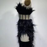 CELLAV Strapless Feathers Dress - Image 10