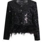 RELLE Sequins & Feather Jacket - Image 10