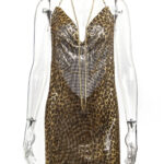 MAGLIA Backless Chainmail Mini Dress - Image 12