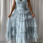 NILA Tulle Maxi Dress in Columbia