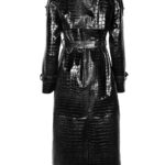TRINA Patent Leather Trench Coat - Image 2