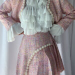 LE'ROSE Jacket & Skirt Set in Pink - Image 3
