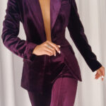 HINIYA Velvet Blazer & Flared Pants Set - Image 4