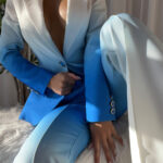 PENDENZA Blazer & Pants Set in Blue - Image 2