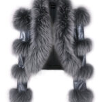 LITALY Fur Trim Leather Jacket - Image 10