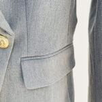 Double Breasted Blazer in Pale Gray - Image 17