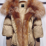 Fur Trim Puffer Jacket in Tan - Image 5