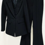 NAOMA Blazer & Flared Pants Set in Black - Image 9