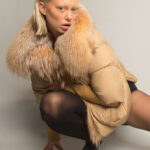 Fur Trim Puffer Jacket in Tan - Image 7