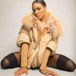 Fur Trim Puffer Jacket in Tan - Image 12