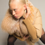 Fur Trim Puffer Jacket in Tan - Image 9
