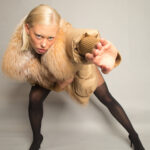 Fur Trim Puffer Jacket in Tan - Image 17