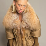 Fur Trim Puffer Jacket in Tan - Image 5