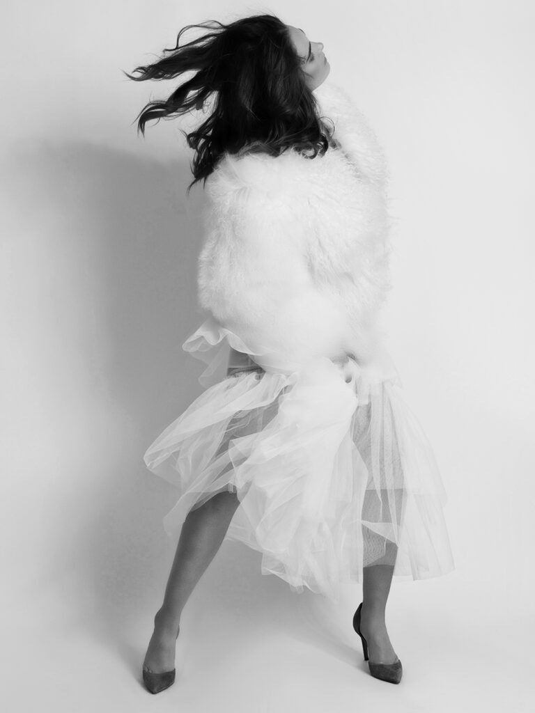 CASA Corset Tulle Gown Left Image