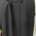 FOGELE Embellished Blazer & Flared Pants Set in Black - Image 7