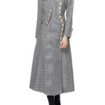 ELDENNE Check Trench Coat in Gray - Image 5
