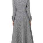 ELDENNE Check Trench Coat in Gray - Image 6