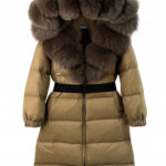 CENTRO Hooded Long Down Jacket - Image 4
