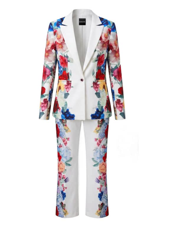 ELISSE Floral Print Blazer & Pants Set