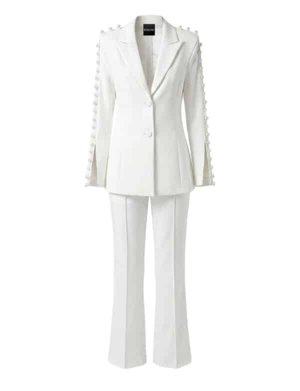 OLIANE Pearl Trim Blazer & Pants Set