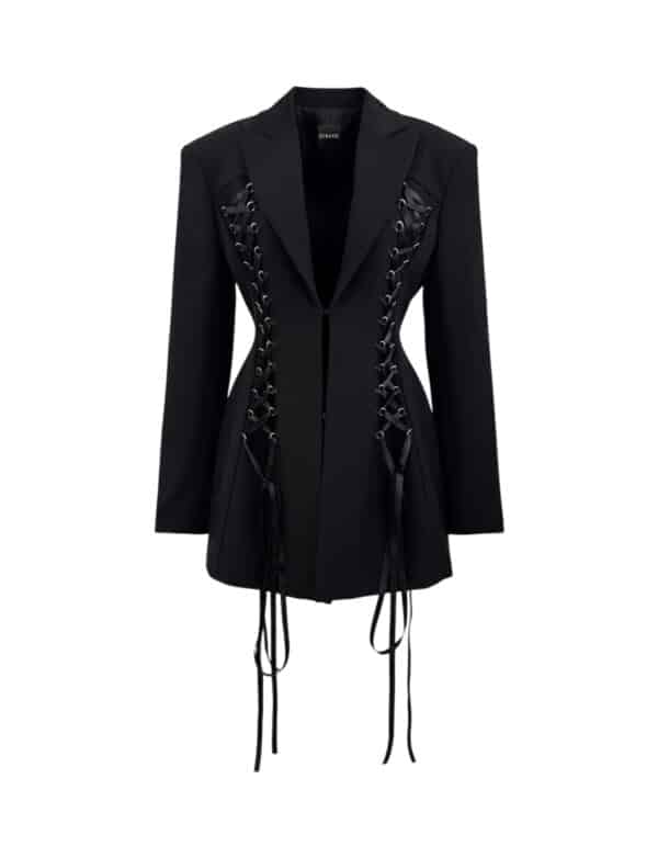 SIVANE Wool Lace-Up Blazer